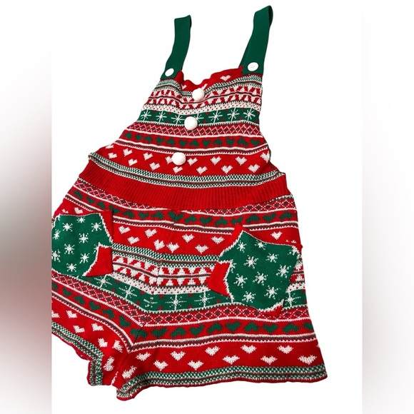 No Boundaries Juniors’ Holiday Santa Romper Sz L - Picture 2 of 9